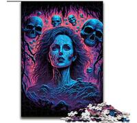 Rompecabezas de 1000 Piezas para Adultos Miedo a lo Desconocido, Ideal para Adolescentes, para fomentar la unión Familiar, para el Cerebro y como Regalo de decoración del hogar (tamaño: 26x38cm)