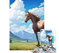 Rompecabezas de 1000 Piezas para Adultos Mirada al Atardecer desafío Educativo Regalo para Mujeres Juego práctico para Mayores de 14 años 38x26cm