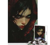 Rompecabezas de 1000 Piezas para Adultos: Mirada sombreada Hechicera Oscura Juguetes de Bricolaje Grandes Regalos y Juguetes Juego Imposible Interesante para Reducir el estrés tamaño 38x52cm