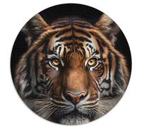 Rompecabezas de 1000 Piezas para Adultos, Miradas de Tigre en Mis Ojos, cartón, decoración, Juguete de Inteligencia para Juegos Familiares en Interiores (67,5x67,5cm)