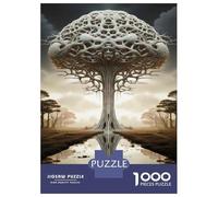 Rompecabezas De 1000 Piezas para Adultos Mirrored Fantasy Tree Landscape Rompecabezas para Adultos Juego De Ingenio Decoración Difícil Y Desafiante 38x26cm/1000pcs