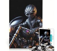 Rompecabezas de 1000 Piezas para Adultos: Misterio de la Motocicleta alienígena, Juegos educativos, análisis y lógica, Regalo de cumpleaños, Regalos de Viaje 50x75cm