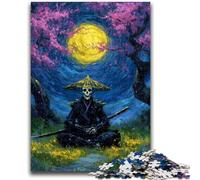 Rompecabezas de 1000 Piezas para Adultos, Misterioso Esqueleto Ninja para Adolescentes, un desafío difícil para aliviar el estrés, un Regalo de Amigo Secreto (26x38cm)