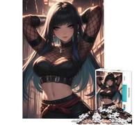 Rompecabezas de 1000 Piezas para Adultos Misterioso Juego de Kunoichi Juguetes educativos Carrera de Velocidad Manual Regalo de cumpleaños (tamaño 38x26cm)