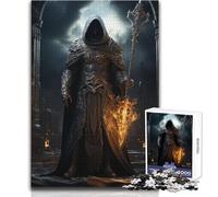 Rompecabezas de 1000 Piezas para Adultos, Misterioso Señor de la Muerte, Disfrute de Horas de Tranquilidad y Tranquilidad, Corte Limpio, Juguete Artesanal Duradero, tamaño 38x52cm