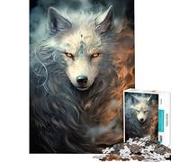 Rompecabezas de 1000 Piezas para Adultos Misterioso Zorro Pixels Juguetes adictivos para Cultivar la Paciencia Juego práctico Regalo Ideal para Mujeres Obra de Arte (Tamaño 38x26cm)