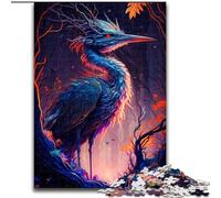 Rompecabezas de 1000 Piezas para Adultos, misticismo, Avestruz, Rompecabezas de Madera para Adultos, tamaño 50x75cm, Vacaciones, Obra de Arte DIY