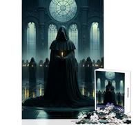 Rompecabezas de 1000 Piezas para Adultos místico Oscuro Secreto Ritual Juguete decoración de Pared Obra de Arte Regalo Juego práctico colección de Artistas Bellas Artes tamaño 38x26cm