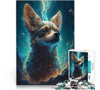 Rompecabezas de 1000 Piezas para Adultos Mitos del Perro Chihuahua Hecho de cartón para Mayores de 14 años Juguete de desafío de Juego Educativo Gran Regalo para los Juegos tamaño：26x38cm