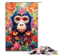 Rompecabezas de 1000 Piezas para Adultos Mono en una Jungla Colorida Juego de relajación Juego Familiar antiestrés desafío difícil 1000 Piezas
