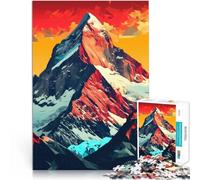 Rompecabezas de 1000 Piezas para Adultos Montañas de la Mente Expresión Pop Art Aprendizaje Educativo Decoración del hogar 38x26cm