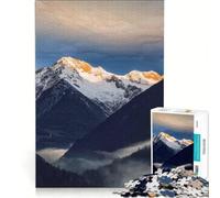 Rompecabezas de 1000 Piezas para Adultos: Montañas de los Alpes, Naturaleza, Juegos Familiares, Entrena tu Cerebro y Tus Manos, Regalo Ideal para Toda la Familia 38x26cm