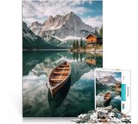 Rompecabezas de 1000 Piezas para Adultos Montañas de Naturaleza escénica Juego desafiante Decoración de Pared cumpleaños y Navidad 38x26cm