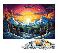 Rompecabezas de 1000 Piezas para Adultos montañas Nevadas de Siberia Ideal para Regalar Juego Familiar antiestrés desafío difícil 1000 Piezas (75 x 50 cm)