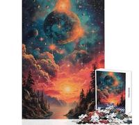 Rompecabezas de 1000 Piezas para Adultos Montañas y Planetas Juego Educativo de 1000 Piezas Regalos para Mujeres y Hombres Ideal para Parejas (50x75cm)