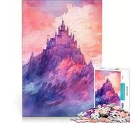 Rompecabezas de 1000 Piezas para Adultos Montar el Castillo Juego práctico Carrera de Velocidad Manual con Piezas de Formas aleatorias Que encajan Perfectamente 38x26cm