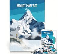 Rompecabezas de 1000 Piezas para Adultos: Monte Everest, Nepal Juguetes para armar, interacción Entre Padres e Hijos, fortalece el Amor Entre Parejas 50x75cm