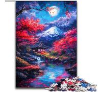 Rompecabezas de 1000 Piezas para Adultos, Monte Fuji, Japón Ideal para Parejas, Navidad, Año Nuevo y San Valentín 50x75cm