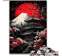 Rompecabezas de 1000 Piezas para Adultos,Monte Fuji,Japón Rompecabezas imposibles para Adultos,50x75cm,para Adolescentes y familias Decoración Hacer tú Mismo y un desafío