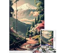 Rompecabezas de 1000 Piezas para Adultos Monte Fuji Juguete Educativo Vintage Regalo Divertido para Juegos educativos Cada Pieza es única tamaño 38x26cm