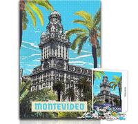Rompecabezas de 1000 Piezas para Adultos Montevideo, Juegos Familiares, Mejora la Memoria, Juguetes antiestrés, tamaño 38x52cm