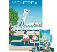 Rompecabezas de 1000 Piezas para Adultos,Montreal,Quebec,Canadá,Exact Edge Art,Juego de lógica,diversión Relajante,Regalo Festivo de Ocio (50x75cm)