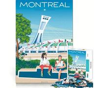 Rompecabezas de 1000 Piezas para Adultos,Montreal,Quebec,Canadá Juego de ingenio,Desarrollo Mental,diversión Tranquila, (38x52cm)