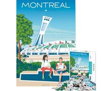 Rompecabezas de 1000 Piezas para Adultos Montreal Quebec Canadá Juego Familiar Educativo desafío Juguete Regalo de cumpleaños (tamaño 50x75cm)