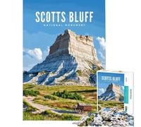 Rompecabezas de 1000 Piezas para Adultos Monumento Nacional Scotts Bluff desafío para la Inteligencia Cerebral Juguetes adictivos Juegos Familiares decoración del hogar excelente Regalo (50x75cm)