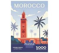 Rompecabezas De 1000 Piezas para Adultos Morocco Travel Rompecabezas para Adolescentes Juegos Familiares Difícil Difícil Interacción Entre Padres E Hijos 52x38cm/1000pcs