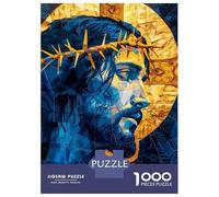 Rompecabezas De 1000 Piezas para Adultos Mosaic Jesus Portrait Rompecabezas Juegos Familiares Difícil Difícil Cumpleaños Y Navidad 70x50cm/1000pcs