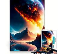 Rompecabezas de 1000 Piezas para Adultos,Mosaico Celestial,Arte de Corte Exacto,Juguete de Desarrollo cognitivo,Juego para Relajarse,Regalo de Arte navideño (38x26cm)