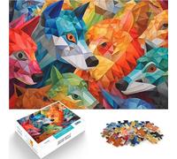 Rompecabezas de 1000 Piezas para Adultos Mosaico de Lobos Entrena tu Cerebro y Tus Manos con Piezas de Formas aleatorias Que se entrelazan Completamente 38x26cm