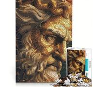 Rompecabezas de 1000 Piezas para Adultos Mosaico del Dios Zeus Juego Educativo Carrera de Velocidad Manual Regalo de cumpleaños Regalos de Viaje 50x75cm