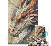 Rompecabezas de 1000 Piezas para Adultos Mosaico del Dragón Misterioso Juegos Educativos Análisis y Lógica Regalos para Mujeres 38x52cm