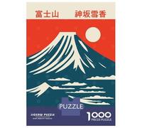 Rompecabezas De 1000 Piezas para Adultos Mount Fuji Japan Rompecabezas para Adultos Juegos Relajantes Desafío Difícil Reducción del Estrés Regalos 52x38cm/1000pcs