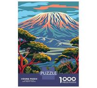 Rompecabezas De 1000 Piezas para Adultos Mount Kilimanjaro Landscape Rompecabezas Antiestrés Juguetes Difíciles Cumpleaños Y Navidad 38x26cm/1000pcs