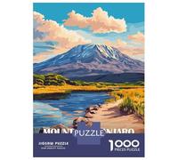 Rompecabezas De 1000 Piezas Para Adultos Mount Kilimanjaro, Tanzania Landscape Art Rompecabezas Para Adultos Juguetes Antiestrés Ensamblaje De Patrones Interacción Entre Padres E Hijos 70x50cm/1000pcs