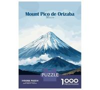 Rompecabezas De 1000 Piezas para Adultos Mount Pico De Orizaba Rompecabezas para Adultos Juego Práctico Decoración del Hogar Difícil Y Desafiante 52x38cm/1000pcs