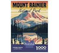 Rompecabezas De 1000 Piezas para Adultos Mount Rainier National Park Rompecabezas para Adolescentes Juguetes Antiestrés Desafío Difícil Actividades Divertidas En Casa 52x38cm/1000pcs