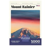 Rompecabezas De 1000 Piezas para Adultos Mount Rainier National Park Travel Art Rompecabezas para Adultos Juegos Divertidos Corte De Precisión Actividades Divertidas En Casa, 52x38cm/1000pcs