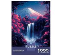 Rompecabezas De 1000 Piezas Para Adultos Mountain Fuji Waterfall Night Japanese Cherry Blossom Rompecabezas Para Adultos Juegos Relajantes Análisis Y Lógica Oferta Como Regalos Para Toda La Familia 38
