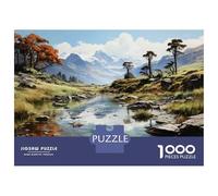 Rompecabezas De 1000 Piezas para Adultos Mountain Lake Reflections -1 Rompecabezas para Adultos Juegos Relajantes Regalos para Mujeres Regalos para Reducir El Estrés 52x38cm/1000pcs