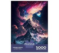 Rompecabezas De 1000 Piezas para Adultos Mountain Nebula Galaxy Rompecabezas para Adultos Juguete Decoración De Pared Regalos para Mujeres Desafiante De Completar 38x26cm/1000pcs