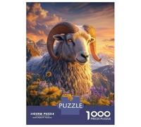 Rompecabezas De 1000 Piezas para Adultos Mountain Ram in Bloom Rompecabezas para Adultos Juegos Divertidos Pero Divertidos Y Humorísticos Desafiantes De Completar 70x50cm/1000pcs