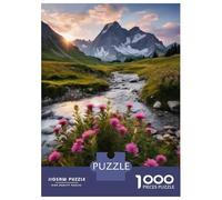 Rompecabezas De 1000 Piezas para Adultos Mountain River Sunset Landscape-2 Rompecabezas para Adolescentes Juguetes De Bricolaje Desafío Difícil Juego Desafiante Regalos 70x50cm/1000pcs