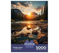 Rompecabezas De 1000 Piezas para Adultos Mountain Sunset Reflections-2 Rompecabezas para Adolescentes Juguetes De Bricolaje Desafío Difícil Juego Desafiante Regalos 38x26cm/1000pcs