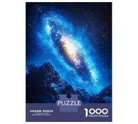 Rompecabezas De 1000 Piezas para Adultos Mountains Under A Starry Galaxy Rompecabezas para Adultos Juego Familiar Análisis Y Lógica Cumpleaños Y Navidad 70x50cm/1000pcs