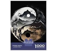 Rompecabezas De 1000 Piezas para Adultos Mountains Yin Yang Rompecabezas para Adultos Juegos Relajantes Difícil Oferta Difícil como Regalo para Toda La Familia 38x26cm/1000pcs