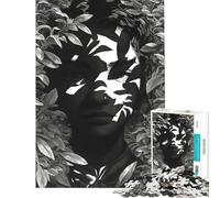 Rompecabezas de 1000 Piezas para Adultos Mujer Entre follaje Rompecabezas para Adolescentes Juegos Familiares Vacaciones en casa Matar el Tiempo cumpleaños y Navidad (50x75cm)